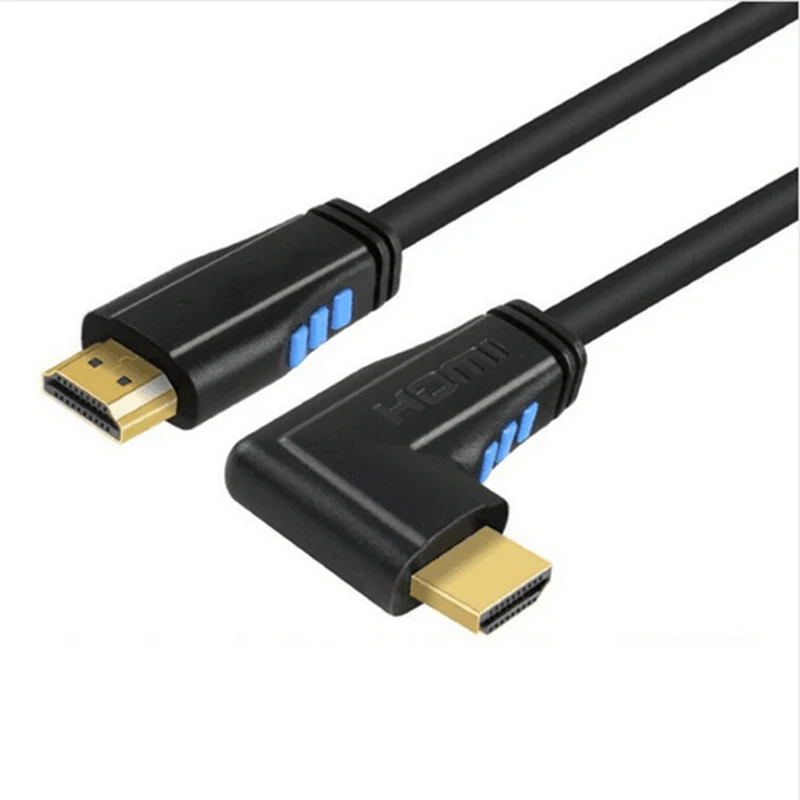 4K* 2K 60HZ HDMI 2,0 кабель 90 градусов вниз и вверх и влево и вправо Угловой HDMI кабель 2,0 3 М 1,5 м 1 м 3D поддерживает до 3840X2160/60 Гц