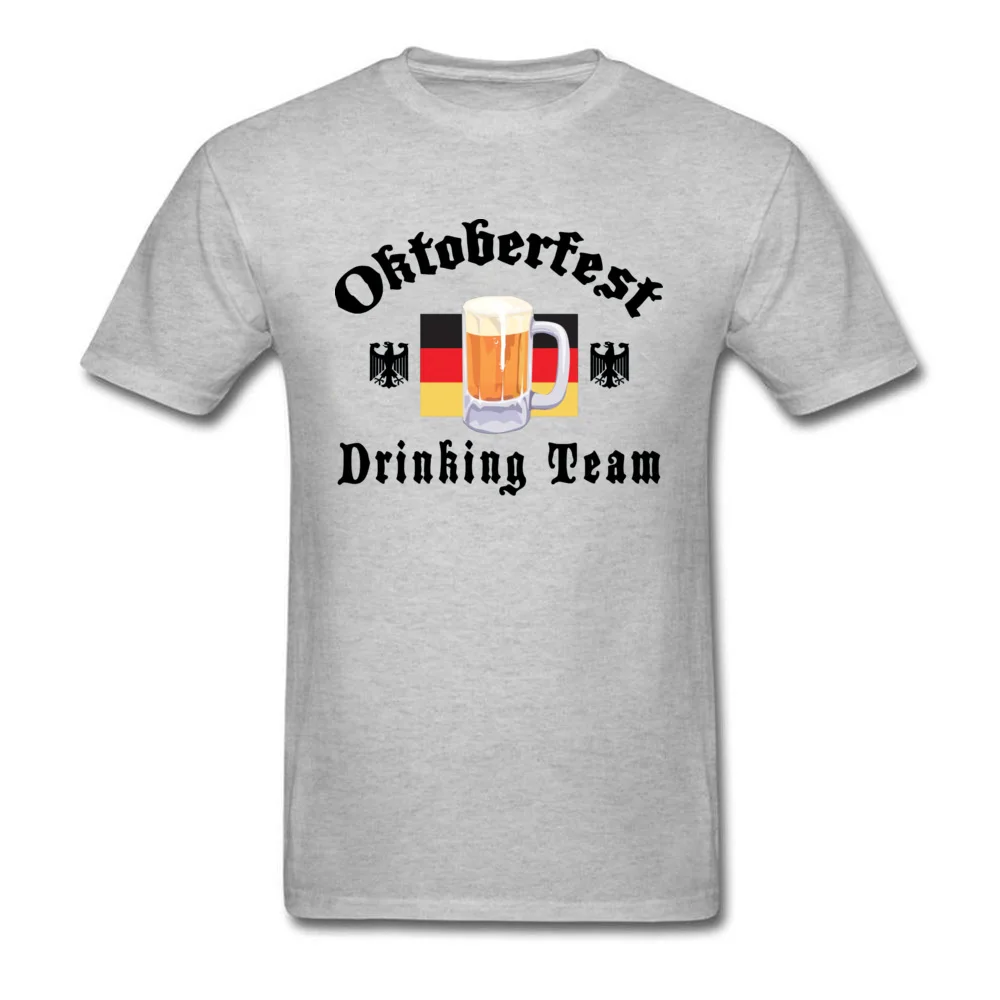  comfortable Tops Shirt Discount Short Sleeve Mens T-shirts TpicOriginaltitle Print Lovers Day Tops T Shirt Crew Neck Oktoberfest Drinking Team 5216 grey