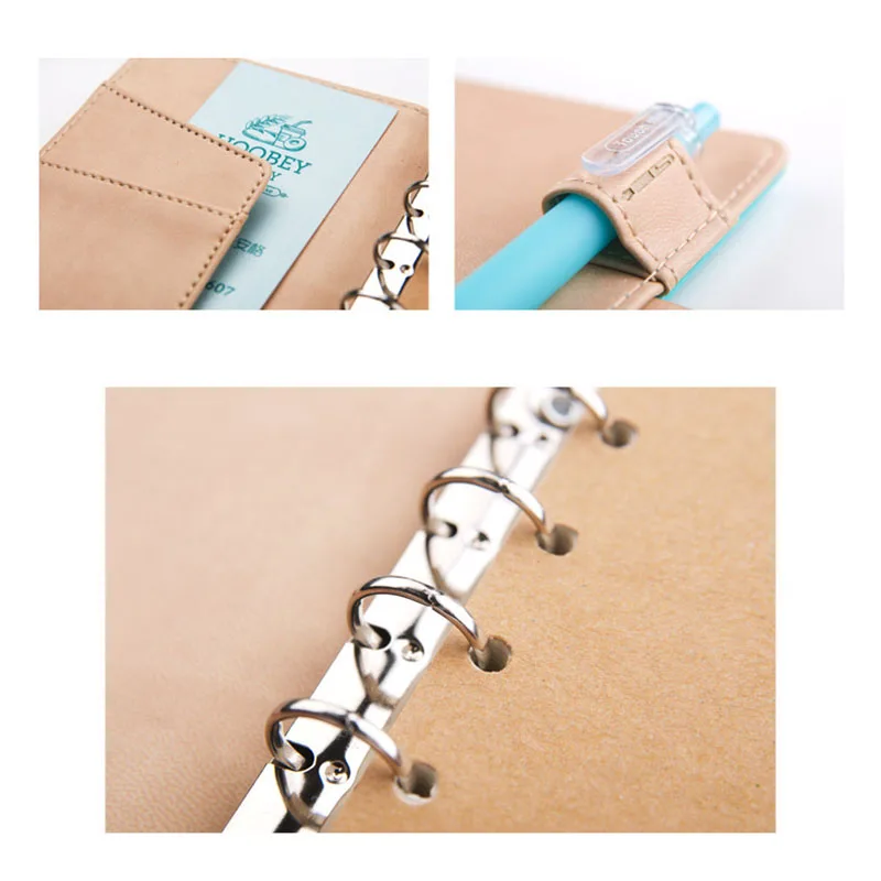 A7 Spiral Cute Cat Daily Planner Notebook PU Leather Cover Notebooks School Travel Journals Day Agenda Diary Stationery Gifts|daily planner|daily