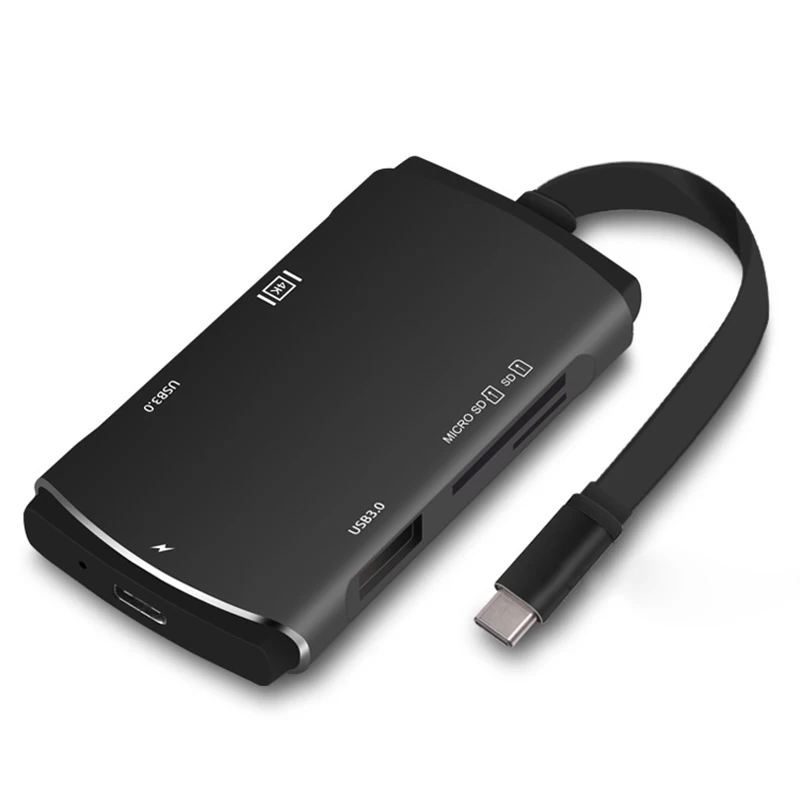 

USB HUB USB C to HDMI SD/TF Card Reader Adapter for MacBook Pro Samsung Galaxy S8 S9 Plus Huawei Xiaomi Redmi Type C USB 3.0 HUB