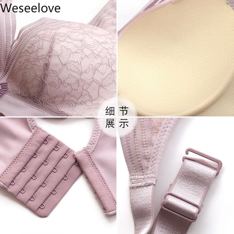 Женское нижнее белье weselove комфортное кружевное без косточек 3/4