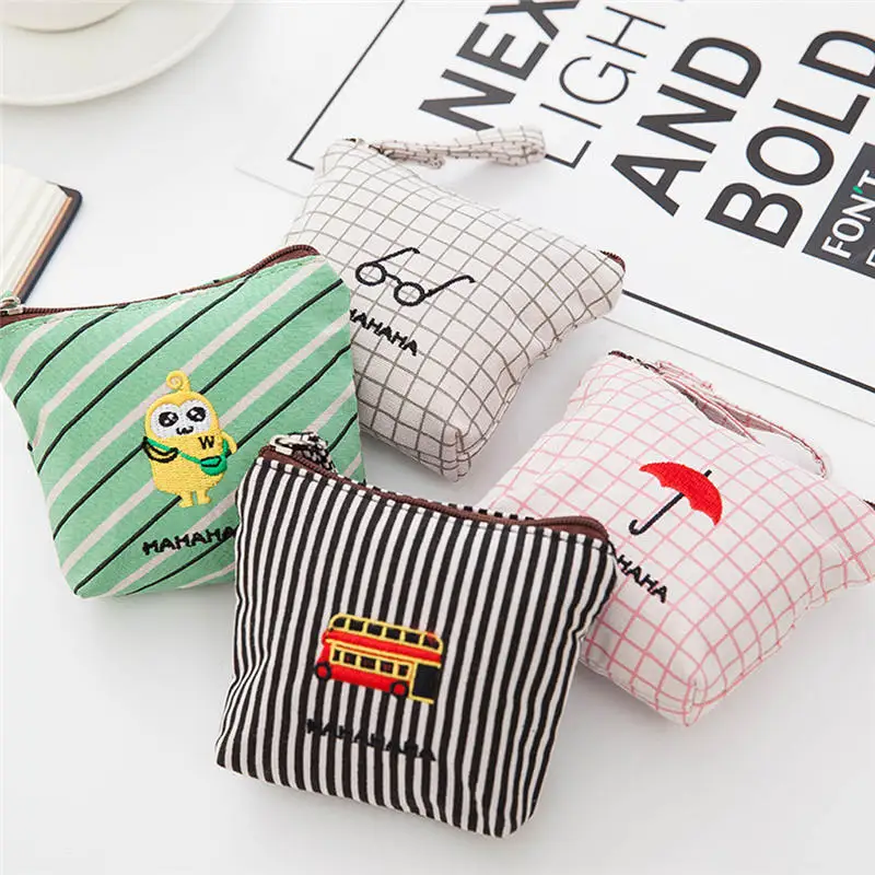 

Women Girls Coin Purse Wallet Bag Change Pouch Key Holder Fashion Small fresh cartoon Zipper small coin purse mini coin bag @C