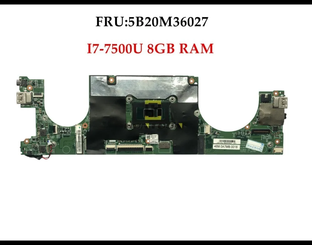 Genuine High quality FRU:5B20M36027 For Lenovo 710S-13IKB laptop motherboard LS711 SR2ZV I7-7500U 2.7 GHz 8GB RAMs Fully Tested |