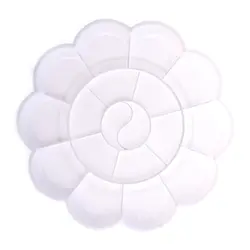 Белый пластик 18 отсеков акварельный лоток для краски смешивания палитры