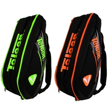 Сумка для теннисной ракетки, двухслойная, Двойные Плечи, ручка для бадминтона, Raquete De Tenis, с карманами, спортивный рюкзак, аксессуары