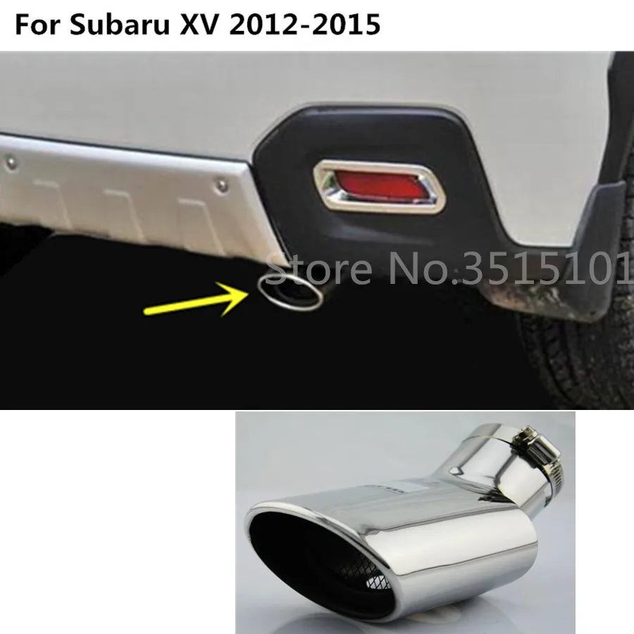 Выхлопная труба для автомобиля 1 шт. Subaru XV 2012 2013 2014 2015|Хромирование| |