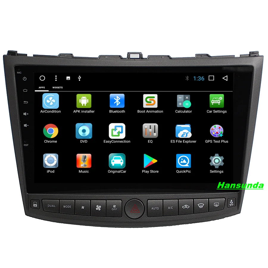 Flash Deal Free maps of Russia! 9inch big screen Android 7.1 Car Multimedia GPS Navigaton Video Radio Player in dash for Lexus IS200 IS220 4