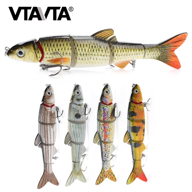 US $4.77 VTAVTA 16cm 36g 5 Segments Fishing Lures Wobblers Hard Bait Jointed Lure Swimbait Crankbaits Crank