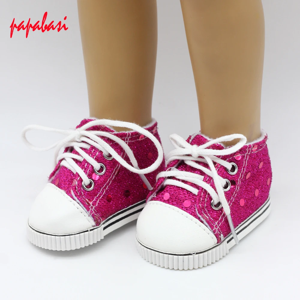 1pair Dolls Boots Shoes 18" Girl Doll Clothing Accessories Fit 43cm baby dolls Kids Gift toys Shoes Accessories