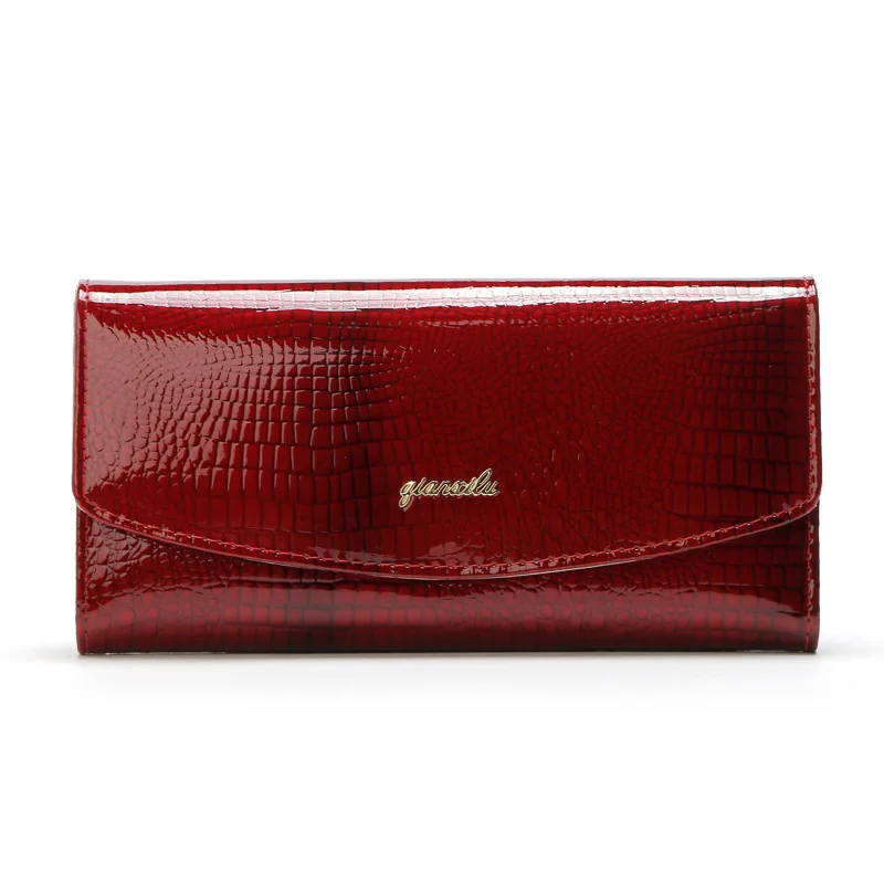 

ICEV Long Solid Luxury Women Wallets Fashion Hasp Genuine Leather Wallet Female Purse Clutch Money Women Wallet Coin Purse Sac