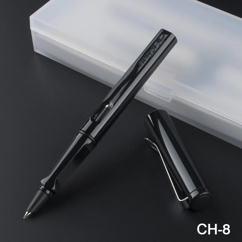 Jinhao 599A Карамельный цвет пластиковая перьевая ручка с чернильный мешок для подарок для детей и студентов школы материалов 1814