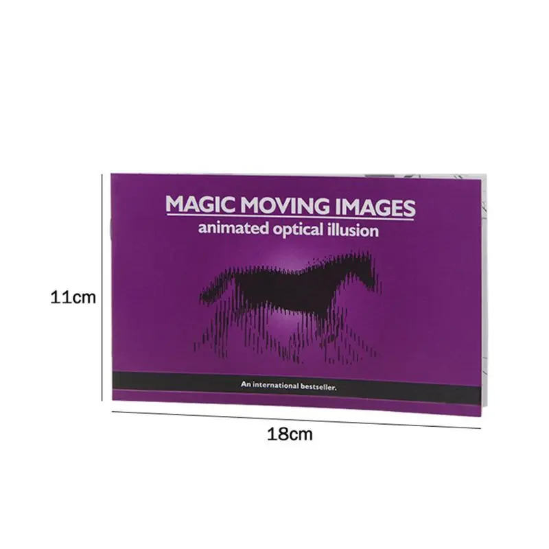 Толще версия Волшебные движущиеся книги изображений фокусы реквизит игрушки анимированные Оптические иллюзии детские подарки HM