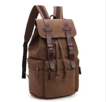 

yesetn bag 121316 new hot student school bag man vintage canvas travel backpack