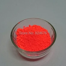 Неоновый красно-оранжевый Блестящий Флуоресцентный пигмент Люминесцентная пудра лак для ногтей флуоресцентный порошок для лака для ногтей