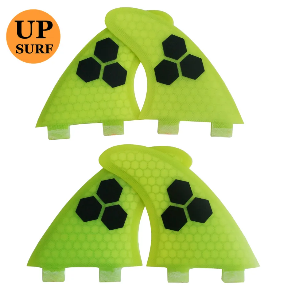 FCS Surf Fins G5+K2.1Honeycomb yellowcolor SUP Surfboard Quad Fin upsurf | Спорт и развлечения