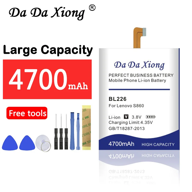 

4700mAh BL226 Battery for Lenovo S860 Mobile phone replacement battery