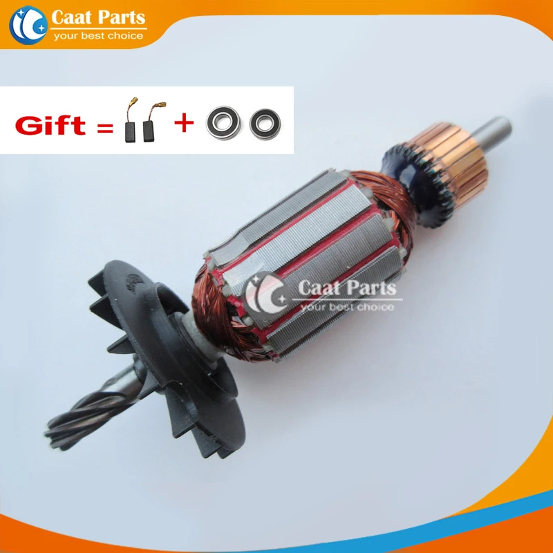 AC220V-240V 6Teeth Drive Shaft Electric Hammer Armature Rotor for Bosch GBH2-22 GBH2-22S GBH2-22E GBH2-22RE GBH2-23RE