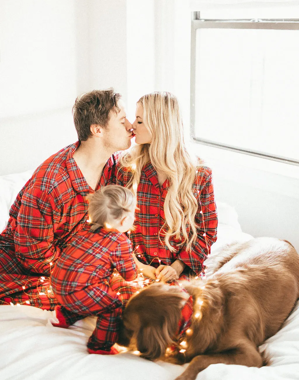 Рождество Семейный комплект пижам красный плед для взрослых и детей, для маленьких женщин пижамы ночное белье 2 шт. Домашняя одежда с