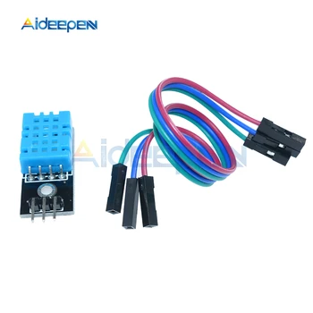 

Temperature and Relative Humidity Sensor DHT11 Module with Cable Doupont Cable 5V