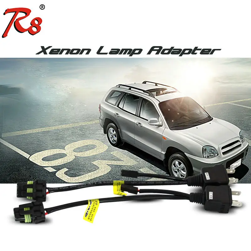 

2pcs H4 Bi-xenon HID Bulb Hi/Lo Relay And Harness Easy Wires with Single Connector Good Quality