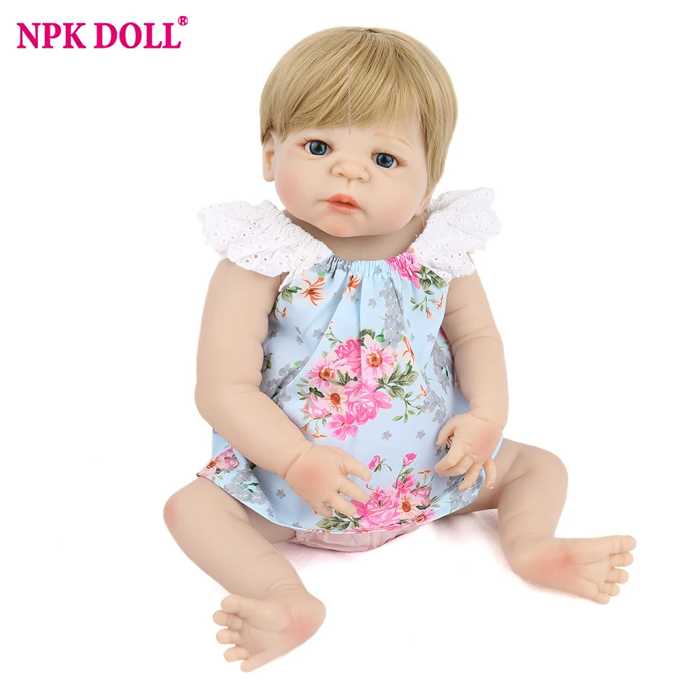 Кукла новорожденная принцесса NPKDOLL милый младенец полное тело силиконовая