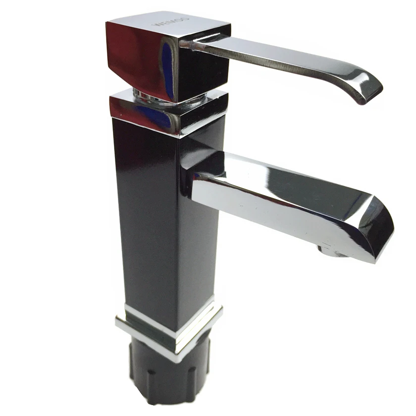 Bathroom Sink Basin Mixer Tap Chrome Swivel With Long Arm Rotate Brass