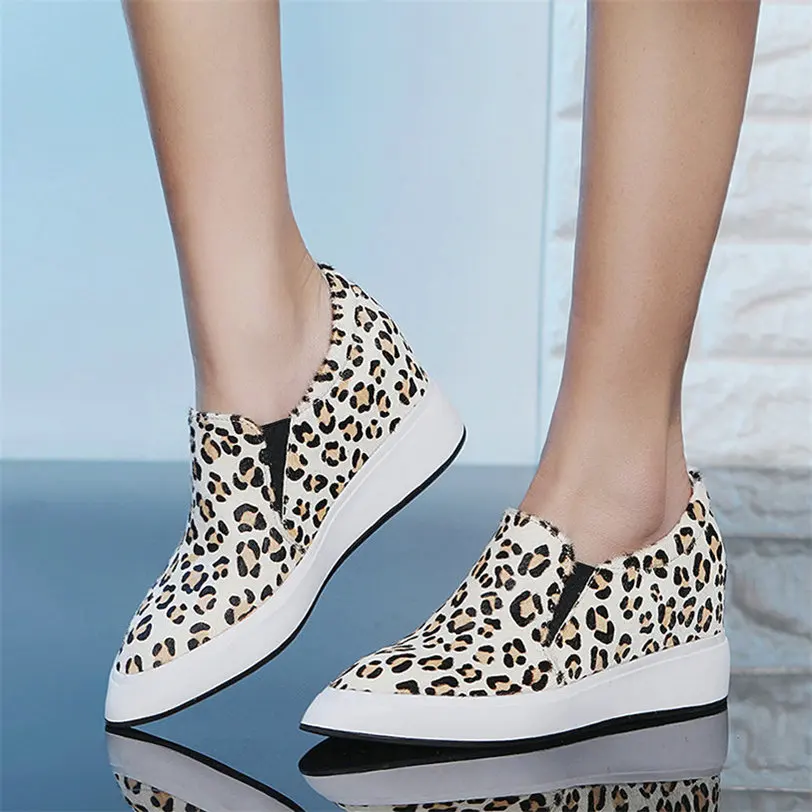 leopard womens trainers