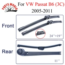 Передние и задние щетки стеклоочистителя для VW Passat B6 2005 2006 2007 2008 2009 2010 2011 резиновые автомобильные аксессуары
