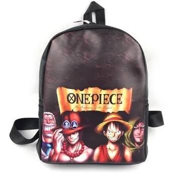 

Japan Anime One Piece backpack For Teenagers Luffy Backpacks School Bag Student Shoulder Book Bag pu Rucksack