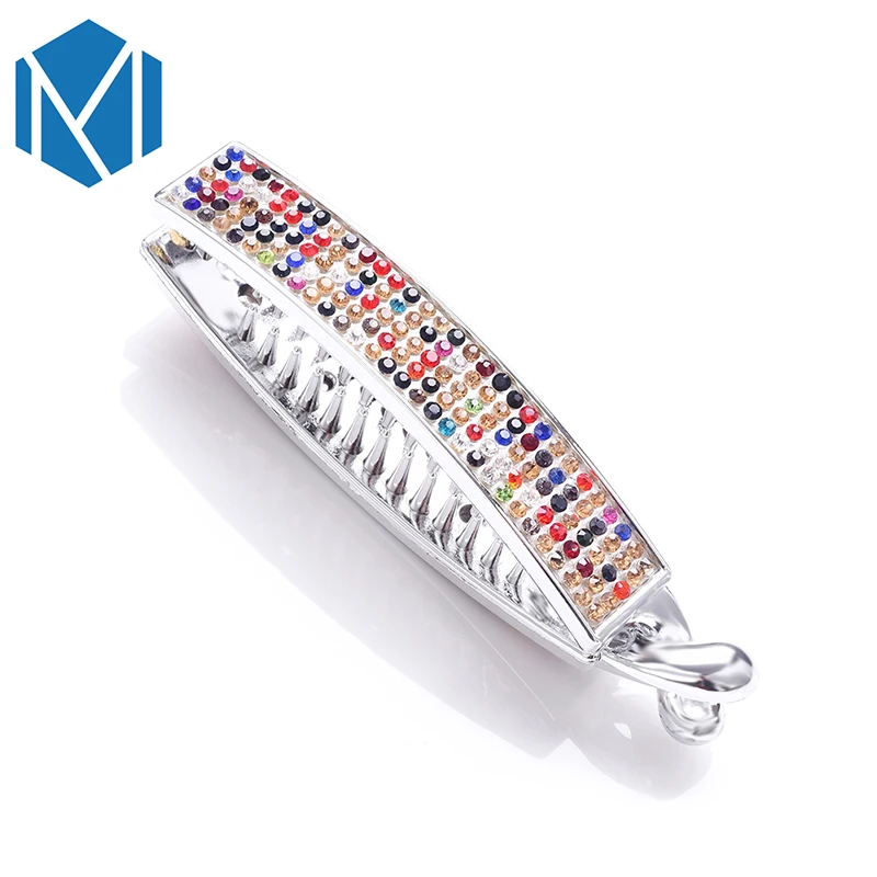 

M MISM Elegant Women Banana Hair Clip Clamp Fashion Ponytail Rhinestone Hair Claws Barrettes Hairpins For Girls Hair Accessories