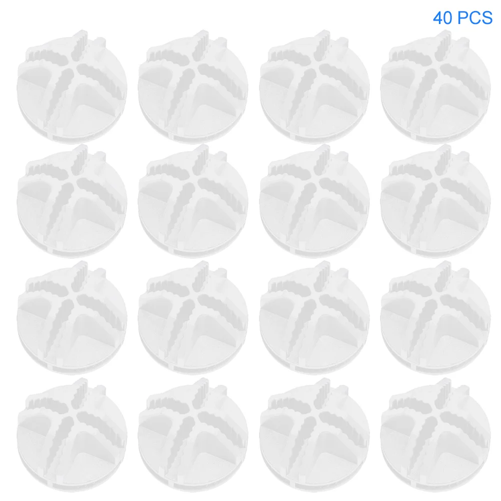 White 40PCS DIY Модульные Разъемы портативный для шкафа органайзер для одежды стеллаж для одежды шкаф полки - Цвет: White 40PCS