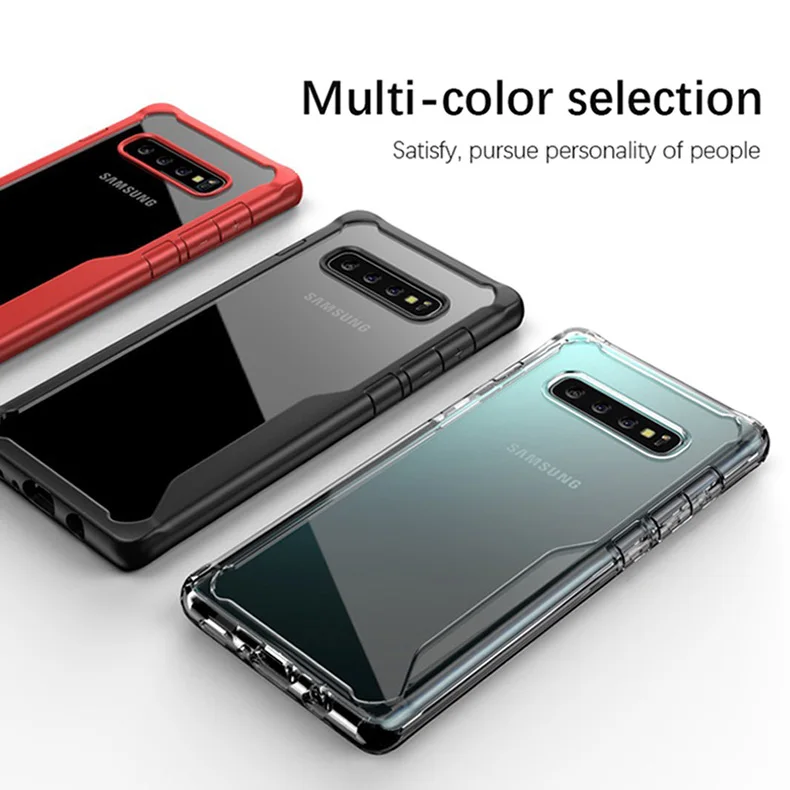 LUPHIE Shockproof Case For Samsung Galaxy S10 Plus Transparent Case (9)