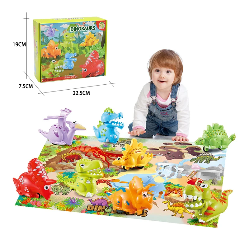 

Colorful Animal Freewheeling Car Gliding Model Toys Animal Collection Dinosaur Enlightenment Learning Toys For Children Gifts