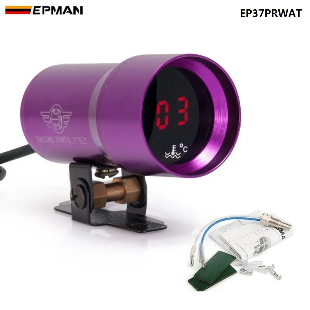 Компактный микроцифровой датчик температуры воды EPMAN Sport 37 мм с дымчатой линзой