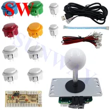 1 Комплект Аркады своими руками USB контроллер ПК с нулевой задержкой Sanwa 5 pinджойстик с кнопками Sanwa для ПК PS3
