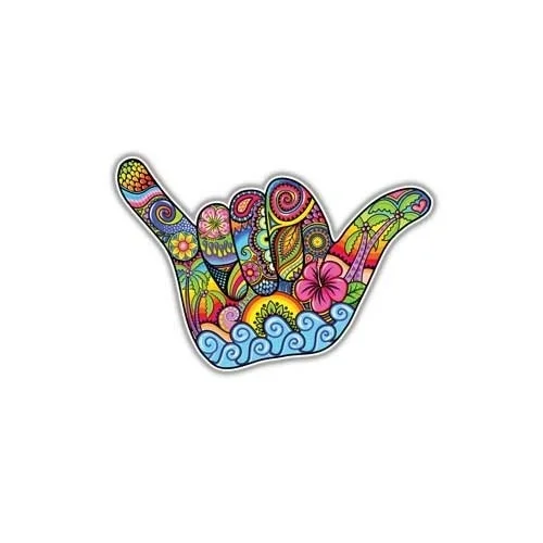

For Hang Loose Sticker Shaka Hand Sign Hawaii Decal by Megan J Designs Laptops Windows Cars Vinyl Sticker