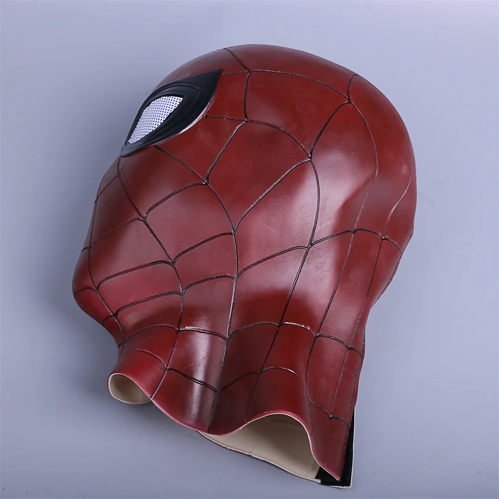 New Avengers Infinity War Superhero Spiderman Mask Cosplay Full Head adult party Halloween pvc mask prop (9)