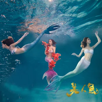 

2019 New 3Pcs Mermaid Swimsuit Women's Mermaid Tail for Cosplay Bathing Suit Swimming Costume Swimwear Adults Bikinis Swimsuit