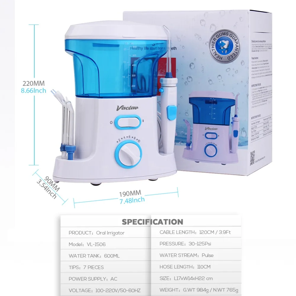 Вацлав Вода Flosser Стоматологическая ирригатор для полости рта зубная нить Ирригатор для полости рта воды ирригатор зубная нить воды зубная нить для полости рта воды Палочки полости рта для полива и орошения