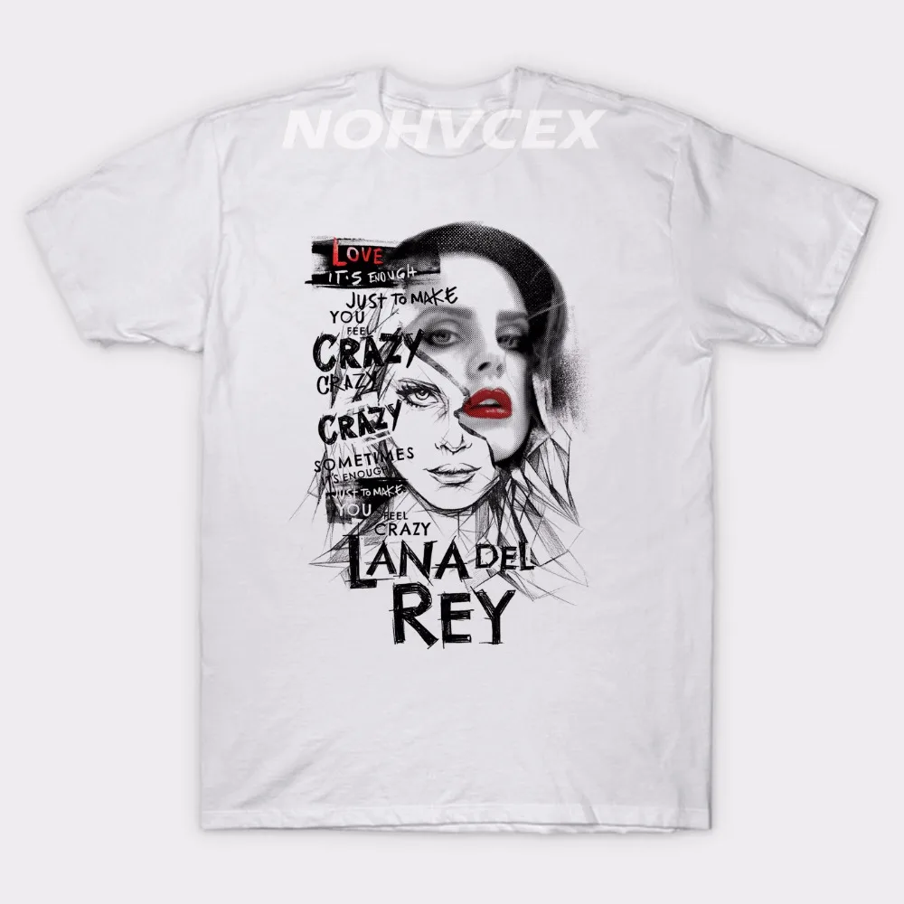 

Funny Shirts Crew Neck Short-Sleeve Lana Del Rey T Shirt New Funny Casual Clothing