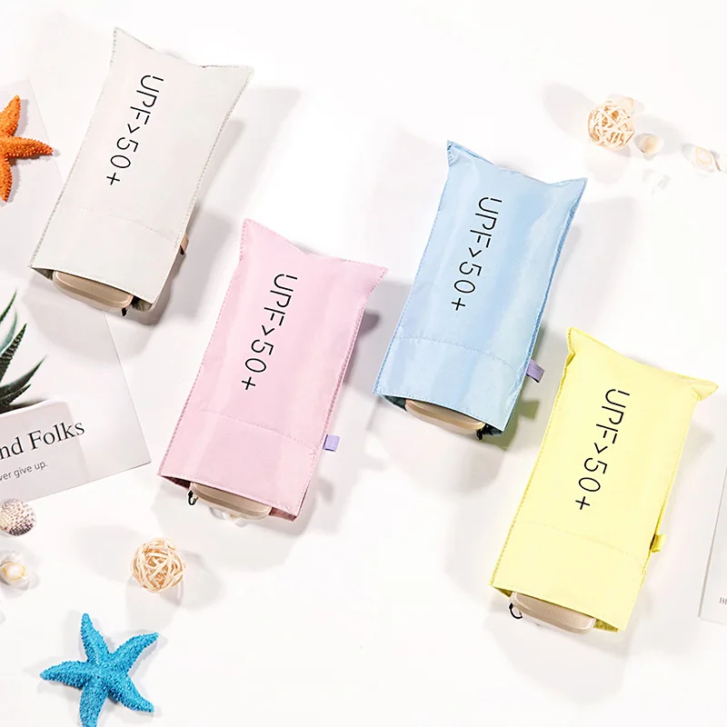 

Jessekamm New Design Comapct Umbrella Pocket Travel Light Backpack Handbag UPF50+ Rain Mini Ladiese Girl Women Fashion Umbrellas