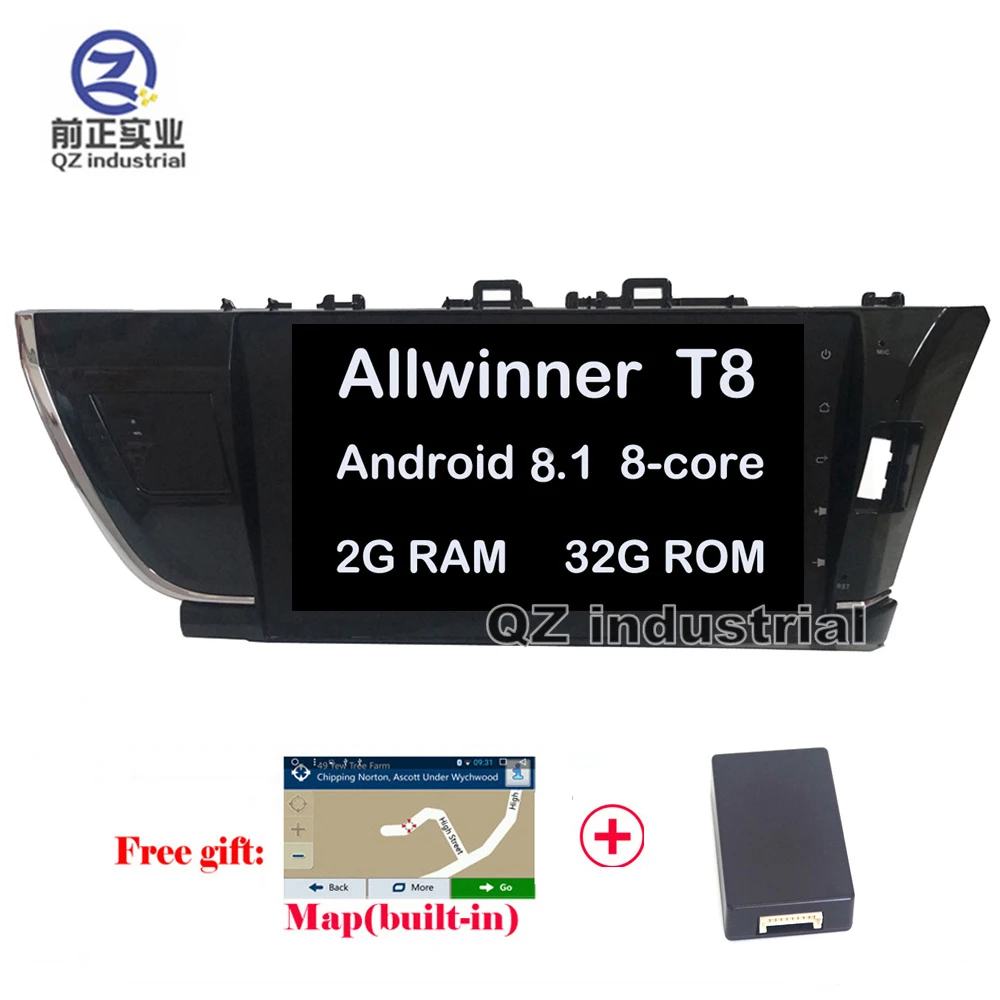 QZ 10," Android 8,1 T8 для Toyota Corolla правостороннее Вождение 2013- автомобильный dvd-плеер с Canbus gps 3g 4G wifi навигационное Радио RDS