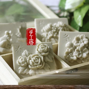 

PRZY Silicone Soap Making Mould Seasons Flowers Silicone Craft Silicone Soaps Mould Mold Mousse Mold DIY Candle Resin