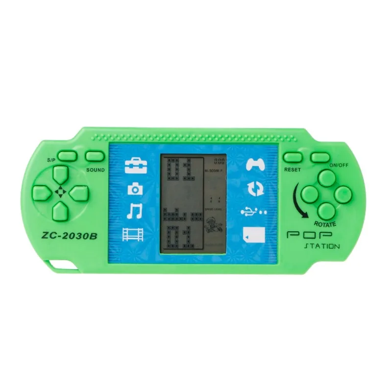 Educational Toys Retro Classic Childhood Tetris Handheld Game Players LCD Electronic Games Toys Game Console Riddle  Random