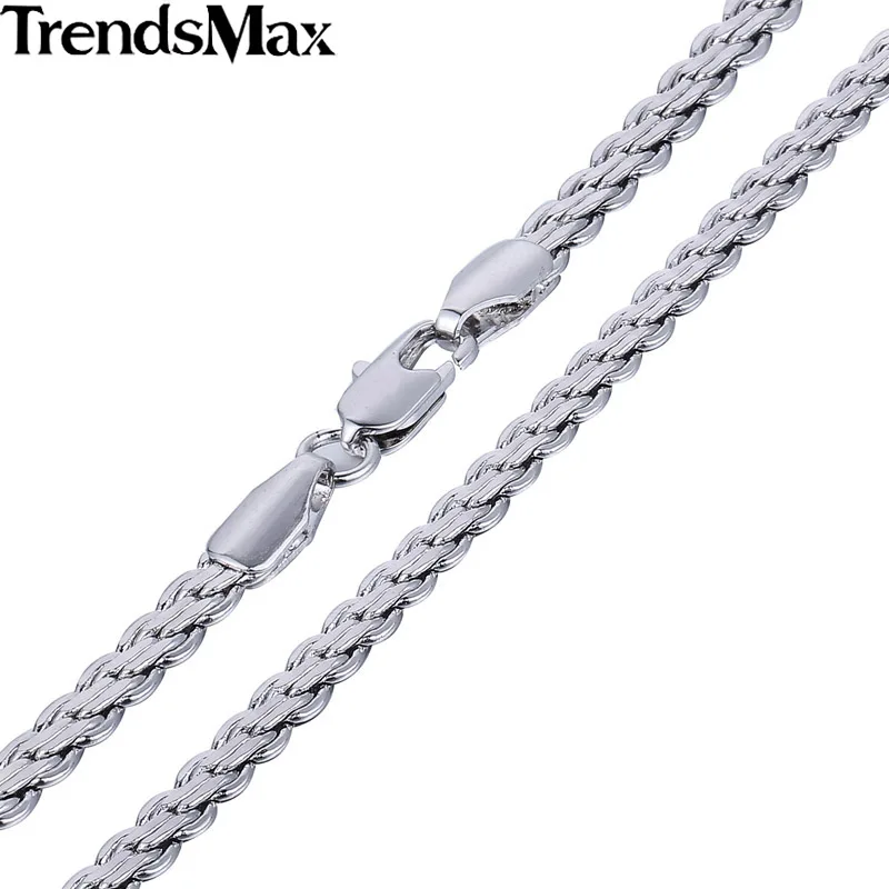 Мужское и женское ожерелье из розового золота 585 пробы 4 мм|chain wire mesh fence|chain menchain