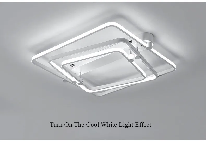 square art deco led ceiling lamps bedroom living room 13
