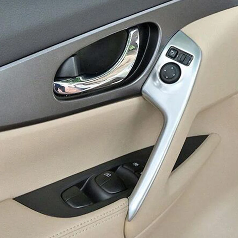 Для Nissan Qashqai j11 2015 2016 2017 2018 ABS Матовый переключатель для дверей и окон панель с