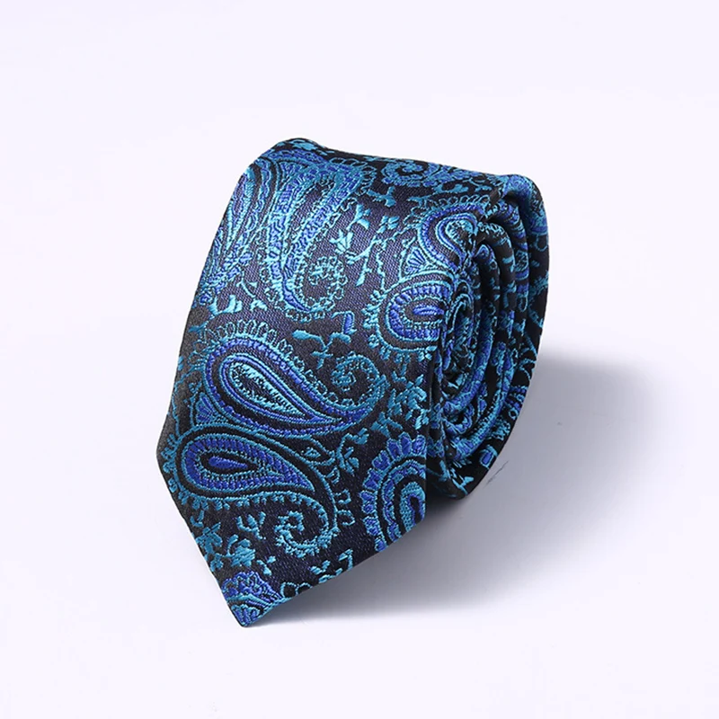 

New Arrivel Skinny Tie Man Fashion Floral Neckties Hombre 6 cm Gravata Slim Tie Classic Business Casual Tie For Men gift