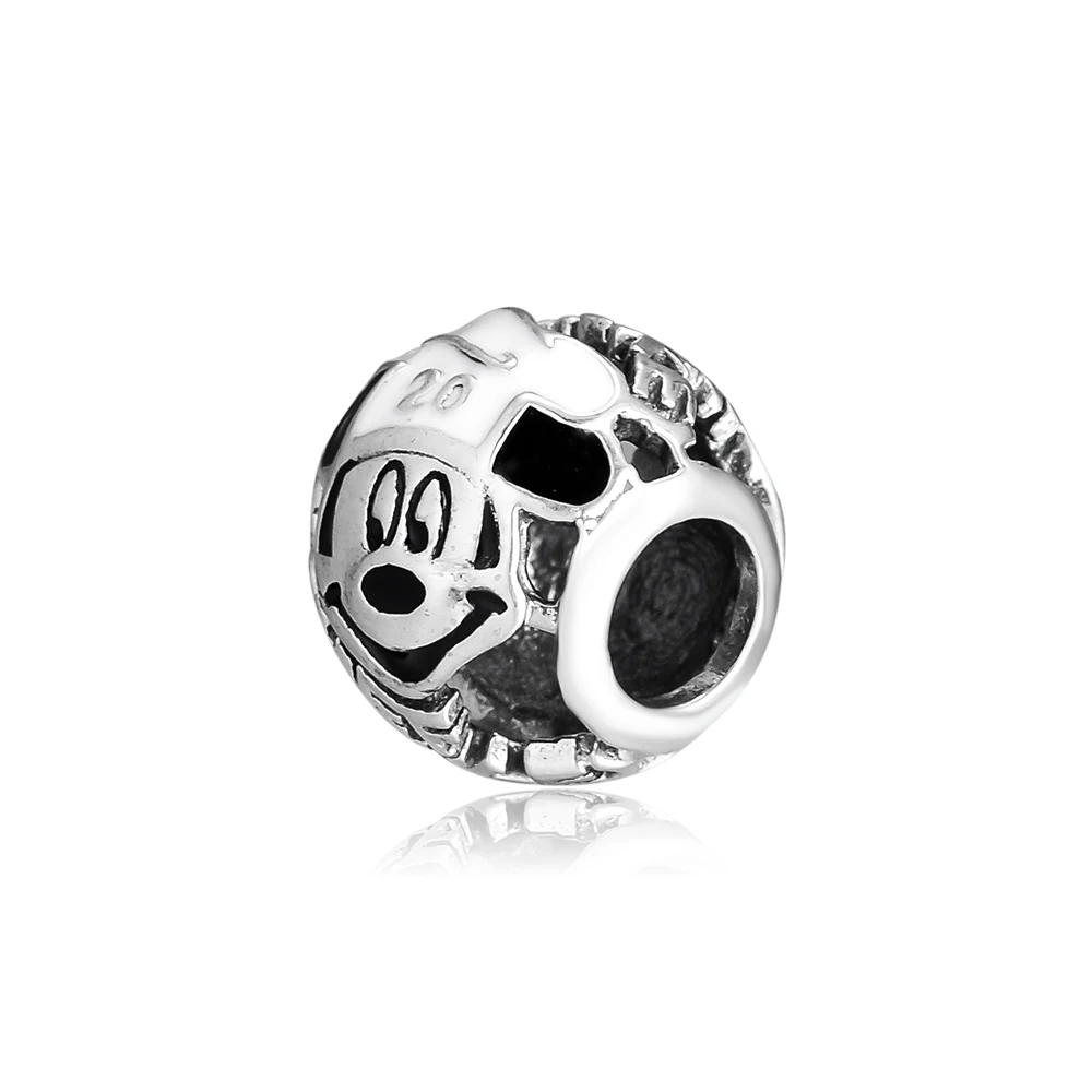 CKK Fit Pandora Браслеты талисман Микки 925 стерлингового серебра Шарм бусины для бусина для изготовления украшений