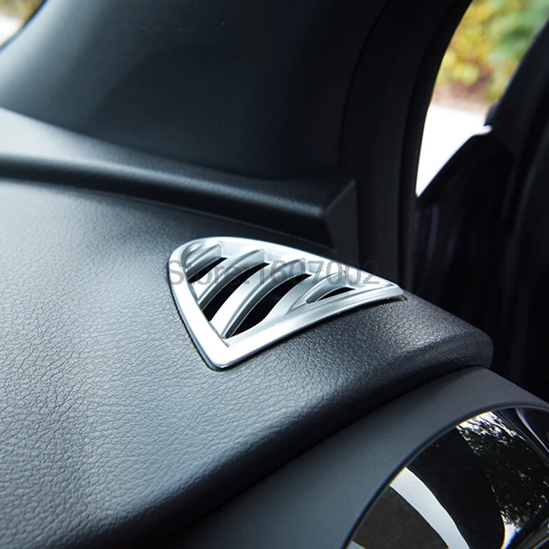 For Nissan Kicks 2017 ABS Chrome Front Upper Air Vent Outlet Cover Trim